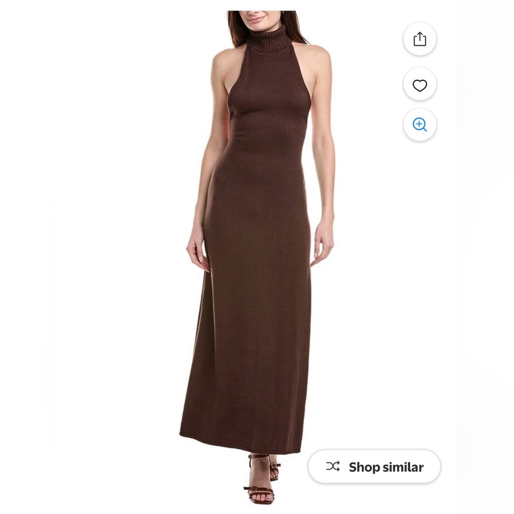 WeWoreWhat Chocolate Brown Maxi Dress
